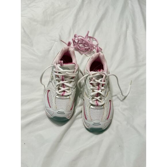 Skechers Shape Ups Womens 8 Toning Walking Athletic Fitness white/pink - Picture 2 of 7